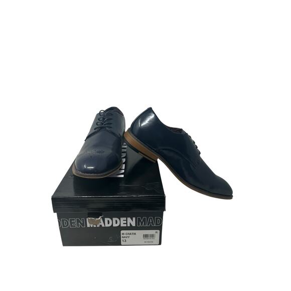 Madden Cratik Derby navy oxford dress shoes size 12 main image 8